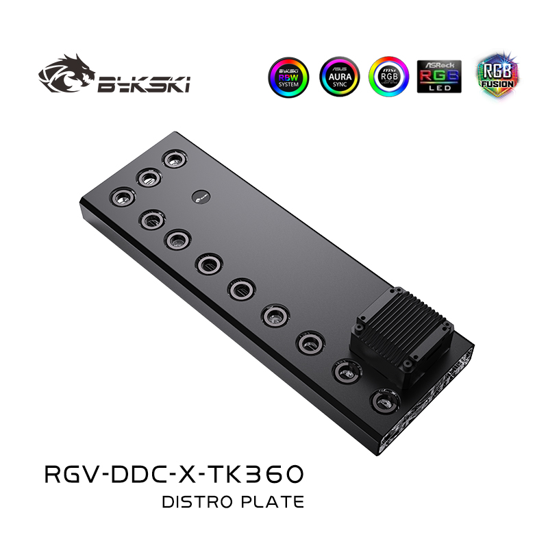 Distro Plate Ddc Pump Combo - Bykski-Acrílico Distro Placa, Placa para PC