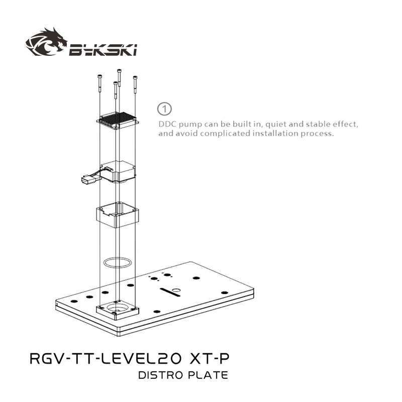 Bykski RGV-TT-LEVEL20XT-P Acrí - Distro Plate Ddc Pump Combo avaliação e preço