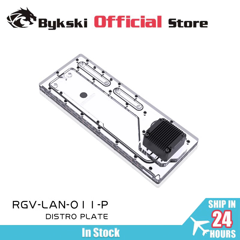 Placa acrílica BYKSKI RGV-LAN- - Distro Plate Ddc Pump Combo avaliação e preço