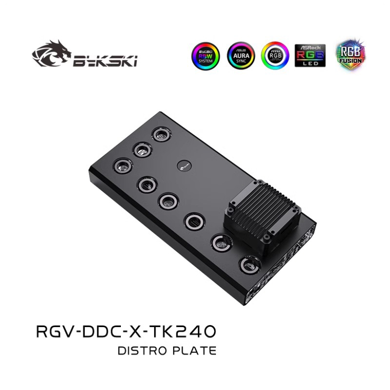 Bykski-Acrílico Distro Placa,  - Distro Plate Ddc Pump Combo avaliação e preço