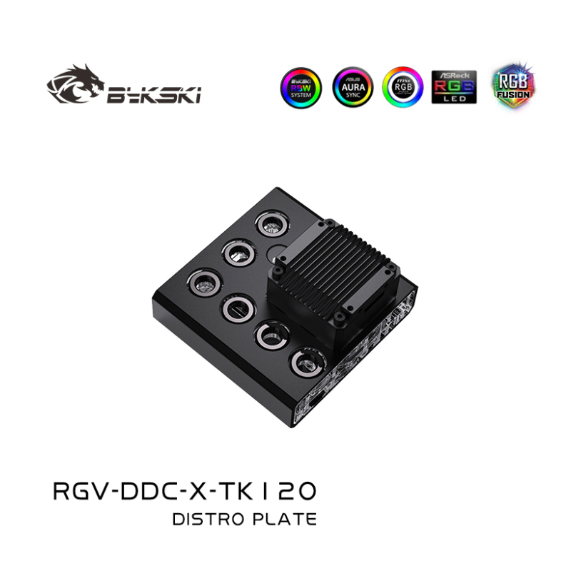 Bykski-Acrílico Distro Placa,  - Distro Plate Ddc Pump Combo avaliação e preço