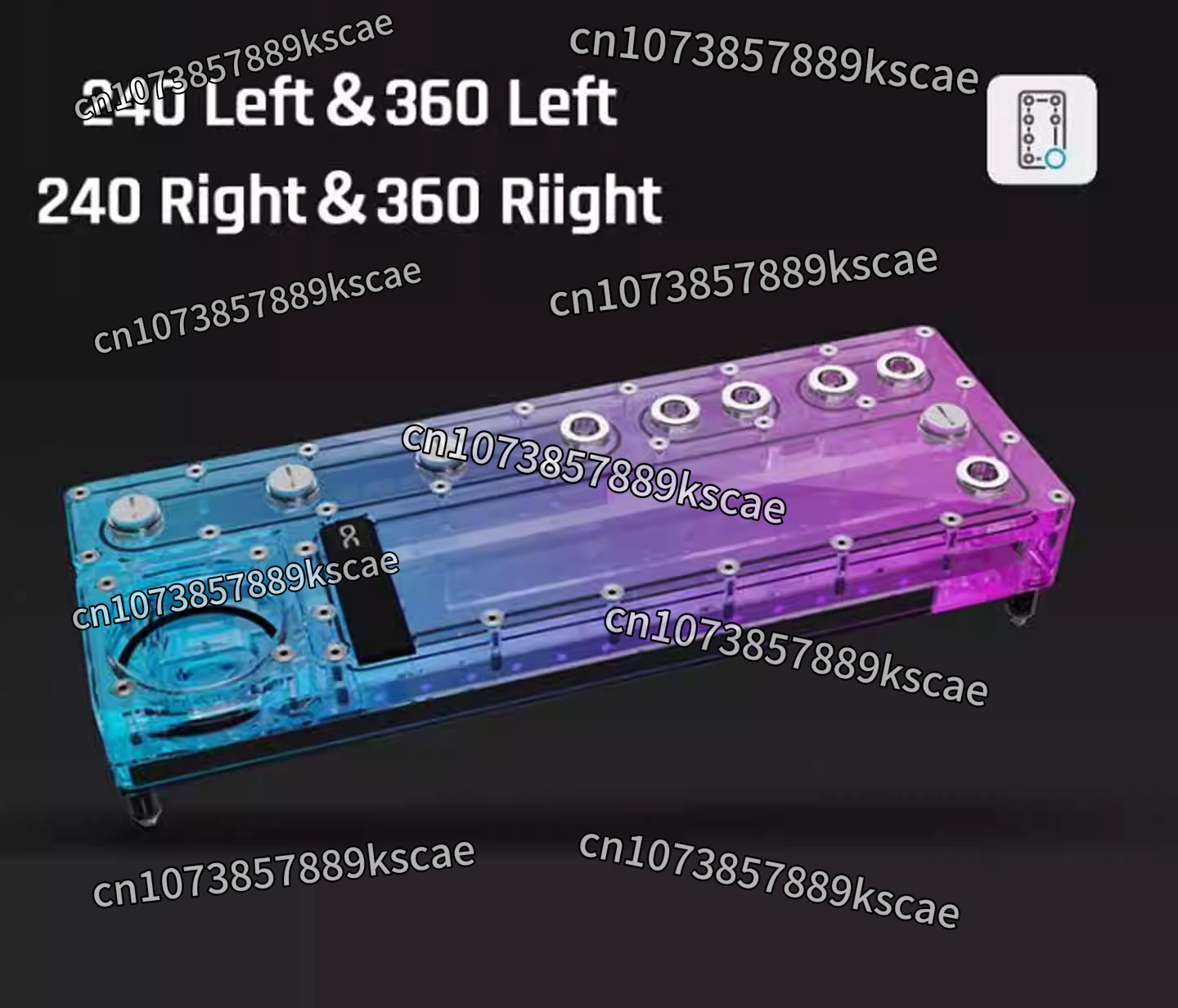 Placa de Distribuição Alphacoo - Integrated Pump Reservoir Distro Plate avaliação e preço